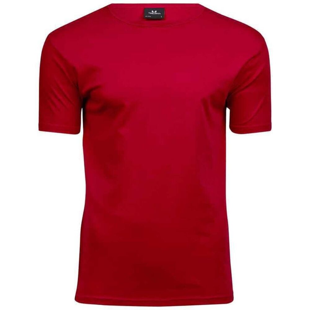 Tee Jays Mens Interlock T-Shirt / Red